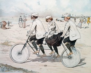 Tandem trois places sur le front de mer