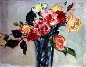 Vase de roses