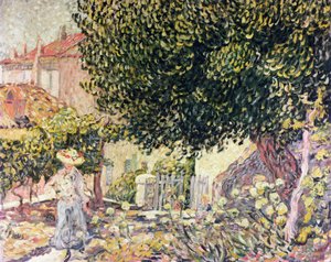 Femme dans le jardin