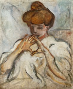Femme au chignon