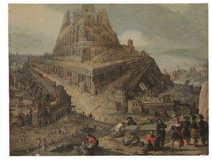 Le roi Nimrod ordonnant la construction de la tour de Babel