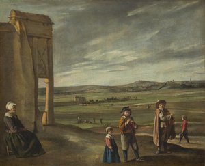 Paysage avec paysans - Louis le Nain