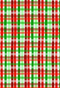 Emballage de Noël à carreaux