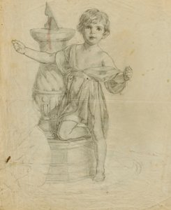 Sans titre (Enfant avec cadran solaire)