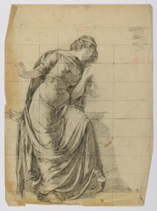 Sans titre (figure féminine drapée) - Louise Cox