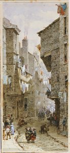 Scène de rue à Édimbourg