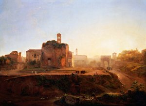 Vue du Forum le soir, par Louise-Josephine Sarazin de Belmont