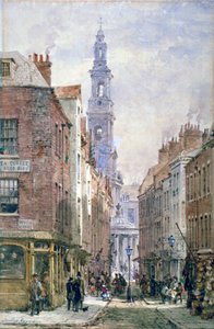Vue de Drury Court depuis Wych Street, Westminster, Londres, c. 1875 - Louise Rayner