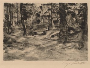 Banc dans les bois II, 1917