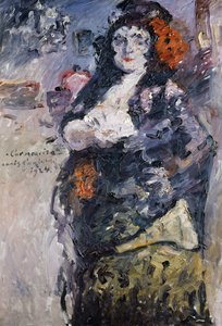 Carmencita Portrait de Charlotte Berend-Corinth en robe espagnole - Lovis Corinth