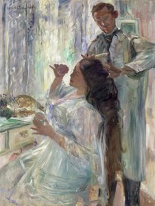 Charlotte Corinth à sa coiffeuse, 1911 - Lovis Corinth