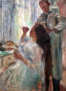 Allemand : Am Putztisch Charlotte Corinth à sa table de toilette - Lovis Corinth