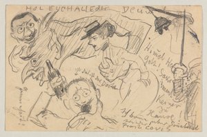 Lovis Corinth à Carl Strathmann : Carte postale, cachet postal du 20 septembre 1901 - Lovis Corinth