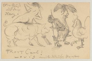Carte postale, cachet du 21 juillet 1905 - Lovis Corinth