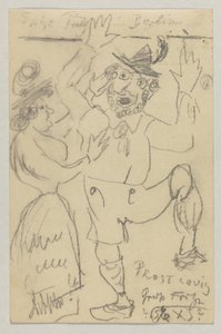 Lovis Corinth à Carl Strathmann : Carte postale, cachet postal 25 février 1904 - Lovis Corinth