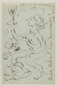 Lovis Corinth à Carl Strathmann : Carte postale, cachet postal du 25 mars 1906 - Lovis Corinth