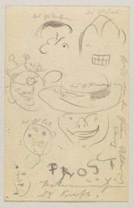 Lovis Corinth à Carl Strathmann: Carte postale, cachet postal du 27 mars 1905