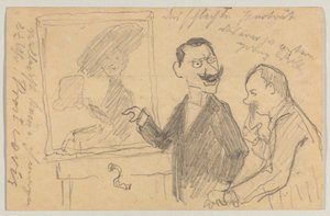 Lovis Corinth à Carl Strathmann : Carte postale, cachet de la poste 27 mai 1901 - Lovis Corinth