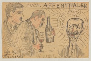 Lovis Corinth à Carl Strathmann: Carte postale, cachet du 28 septembre 1896 - Lovis Corinth