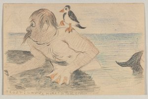 Lovis Corinth à Carl Strathmann: Carte postale, cachet postal 9 juillet 1902