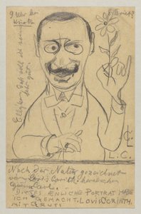 Lovis Corinth à Mademoiselle Elly Franke: Carte postale, cachet postal du 28 août 1897 - Lovis Corinth