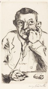 Männliches Bildnis mit Aufgestütztem Arm - Lovis Corinth