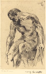 Sitzender Männlicher Akt (Nu masculin assis), 1908