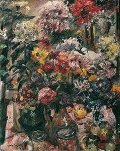Nature Morte avec Chrysanthèmes et Amaryllis - Lovis Corinth