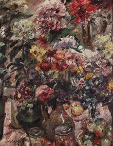 Nature morte avec chrysanthèmes et amaryllis - Lovis Corinth