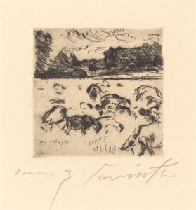 Moutons paissant