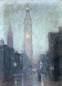 Madison Avenue au crépuscule - Lowell Birge Harrison