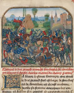 La bataille devant le château de Roussillon
