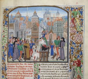 Exécution de Guillaume Sanche IV de Pommiers, vicomte de Fronsac à Bordeaux en 1375, vers 1470-1475