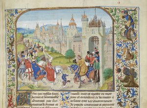 Isabelle de France accueillie par son frère Charles IV à Paris