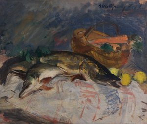 Nature morte avec poissons