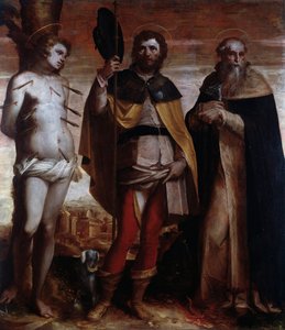 Saint Roch, Saint Sébastien et Saint Antoine le Grand