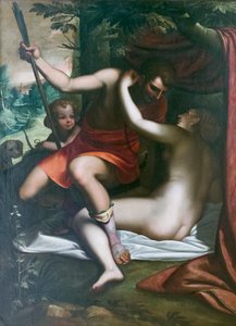 Vénus et Adonis, avant 1585, Luca Cambiaso
