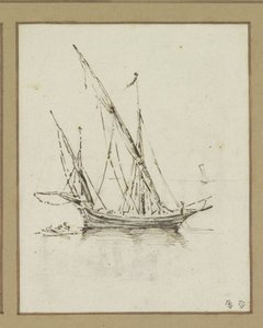 Navire à deux mâts - Luca Carlevarijs (possibly)