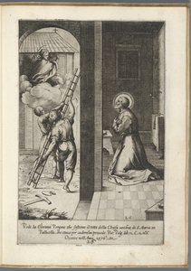 Filippo Neri voit Marie porter le toit de Santa Maria in Vallicella (Vie de saint Filippo Neri)