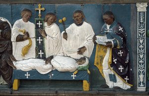 Enterrement des morts (détail)