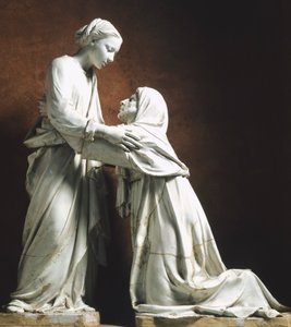 Italie, Pistoia, Église de San Giovanni Fuor Civitas, Visitation - Luca Della Robbia