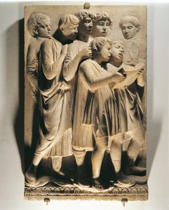 Laudate Eum in choro (Psaume 150, Laudate Dominum), panneau avec des enfants chantant