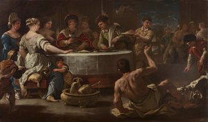 Le Riche et Lazare - Luca Giordano