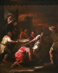 Français :  Un miracle de saint Benoît Un miracle de saint Benoît - Luca Giordano