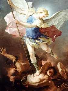 Saint Michel vainc le démon, par Luca Giordano