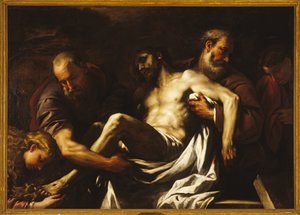 La mise au tombeau du Christ - Luca Giordano