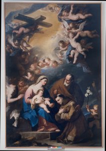 La Sainte Famille vénérée par Saint Antoine de Padoue