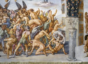 Damnés en enfer, du cycle de fresques du Jugement Dernier