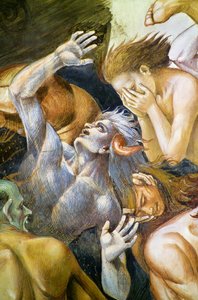 Damnés en enfer, du cycle de fresques du Jugement Dernier - Luca Signorelli