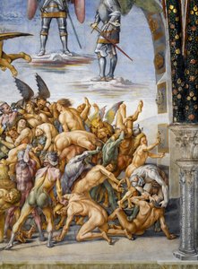 Damné en enfer, du cycle de fresques du Jugement dernier